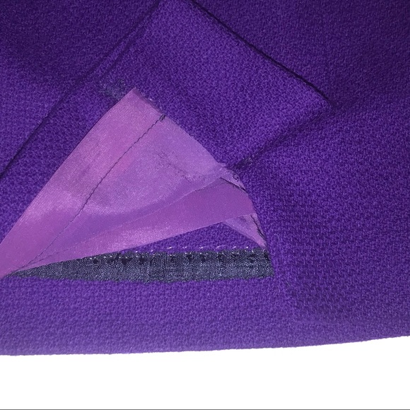 Genny Purple Suit Jacket Skirt Original Owner size 10 - Picture 12 of 15